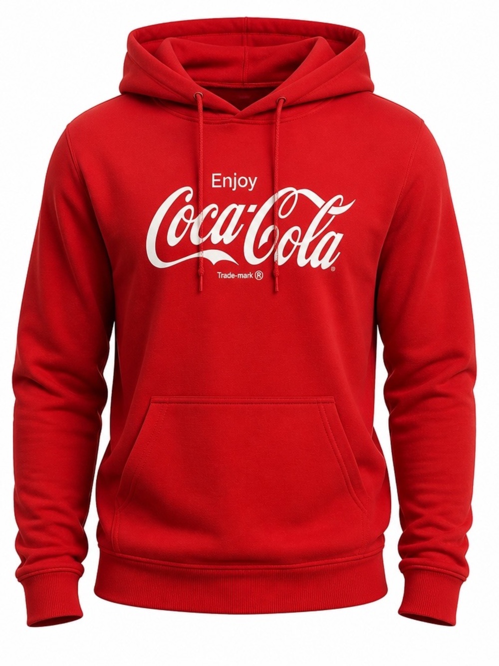 Gildan Red Pullover Hoodie with White Script Logo
